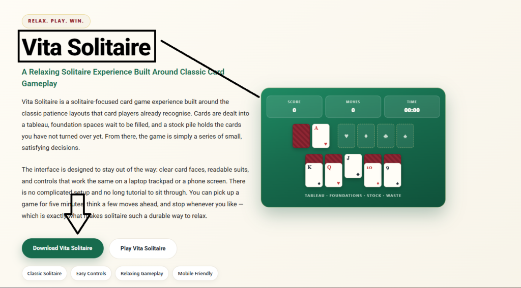 Vita Solitaire Free Download for Android